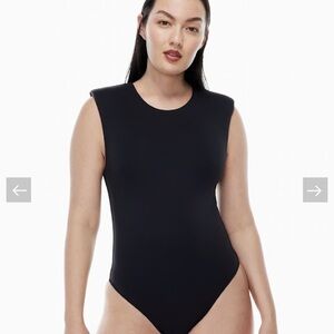 Blue Sleeveless Bodysuit